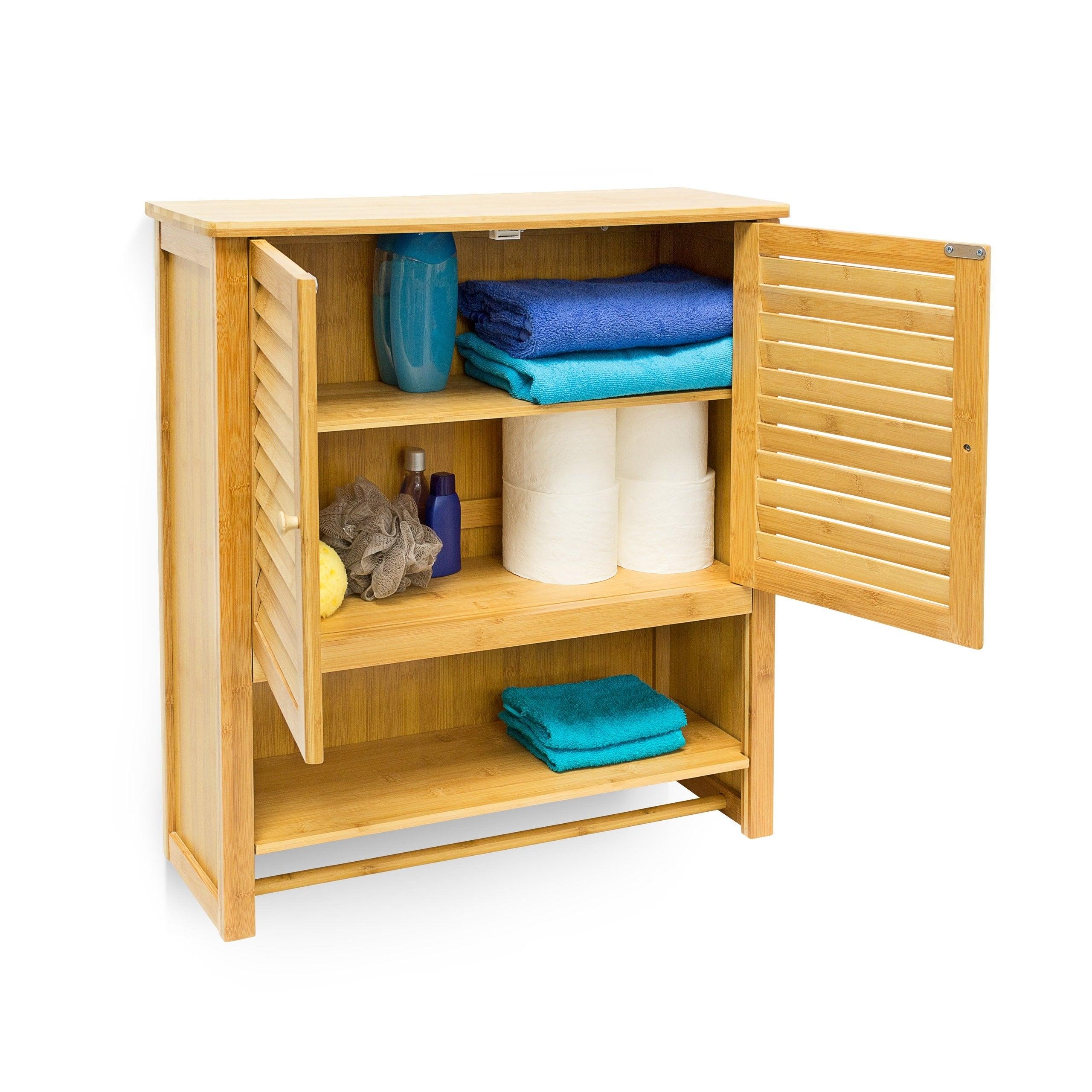 Mobile da bagno in bambù 66 x 62 cm 3213029