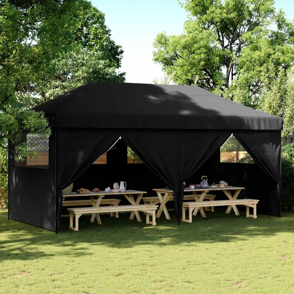 Tenda Party Nero 292 x 580 x 315 cm Tessuto Oxford 42023671