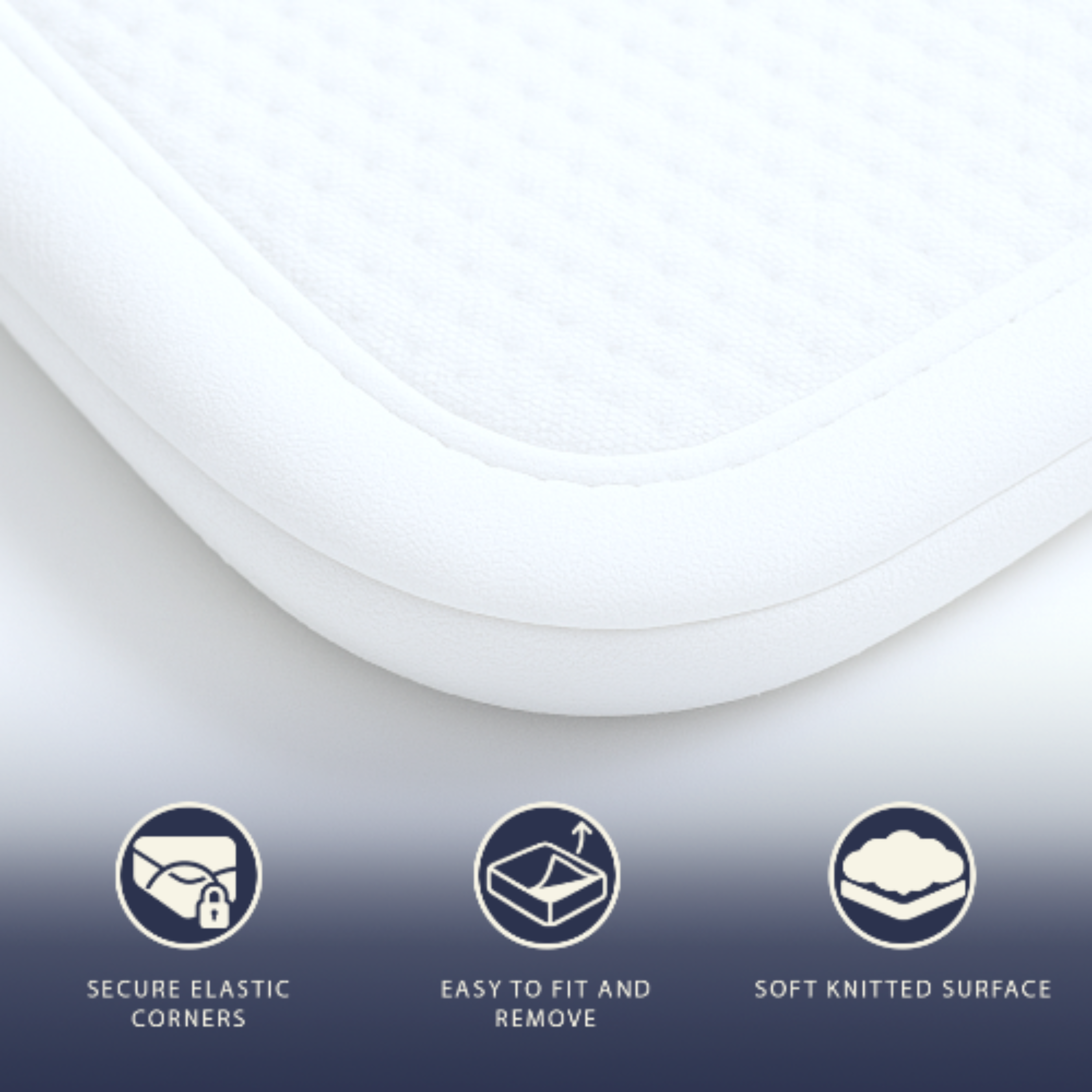 The White Stone Coprimaterasso Impermeabile Matrimoniale 160x195 con Elastici | Proteggi Materasso Traspirante e Antibatterico | Tessuto Stress Free, Silenzioso, Traspirante e Anallergico