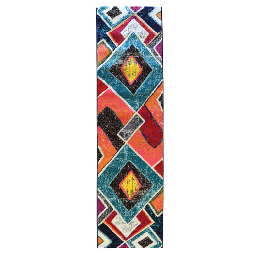 Tappeto moderno BOUTIQUE 2363 arte contemporanea multicolore cm.60x230 passatoia corsia corridoio