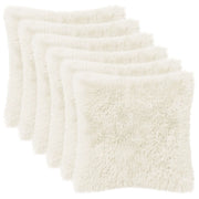 Federa 6 pcs HEERLEN Bianco 40 x 40 cm Fleece PV 908669