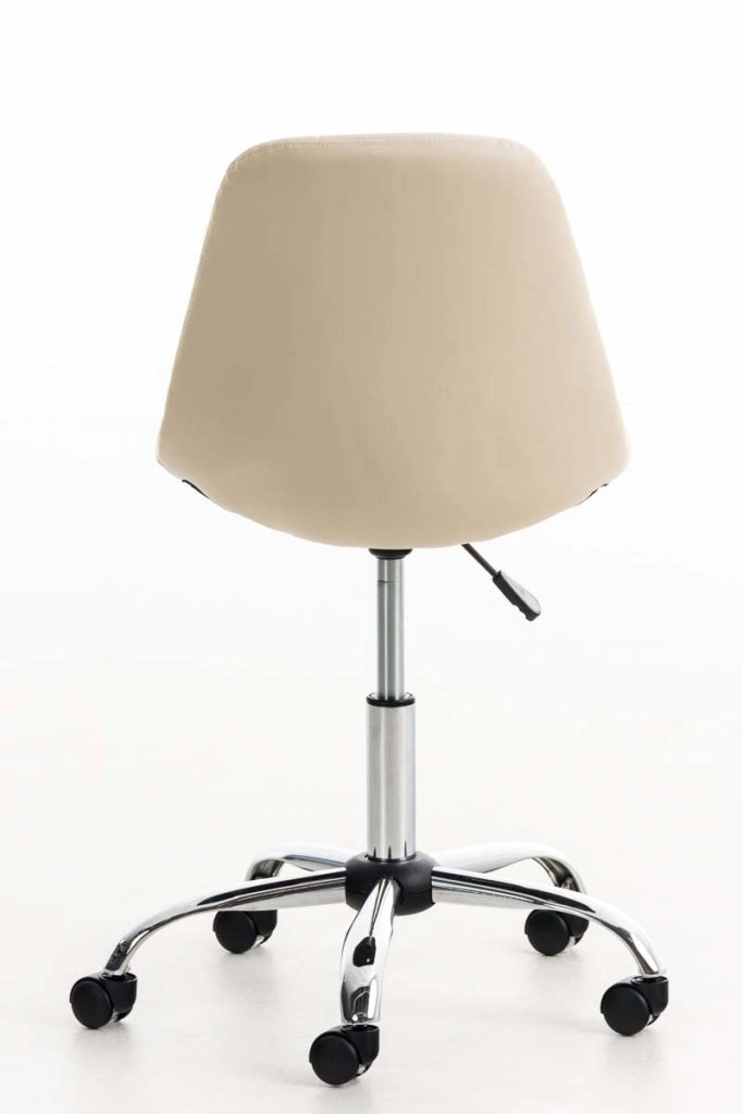 Sedia da ufficio Emil in similpelle crema