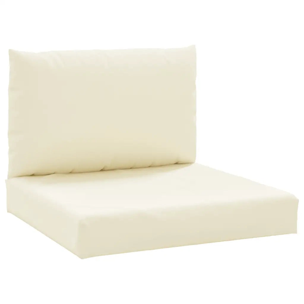Cuscini per Pallet 2 pz | Cuscini per sedie Bianco Crema in Tessuto Oxford
