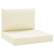 Cuscini per Pallet 2 pz | Cuscini per sedie Bianco Crema in Tessuto Oxford