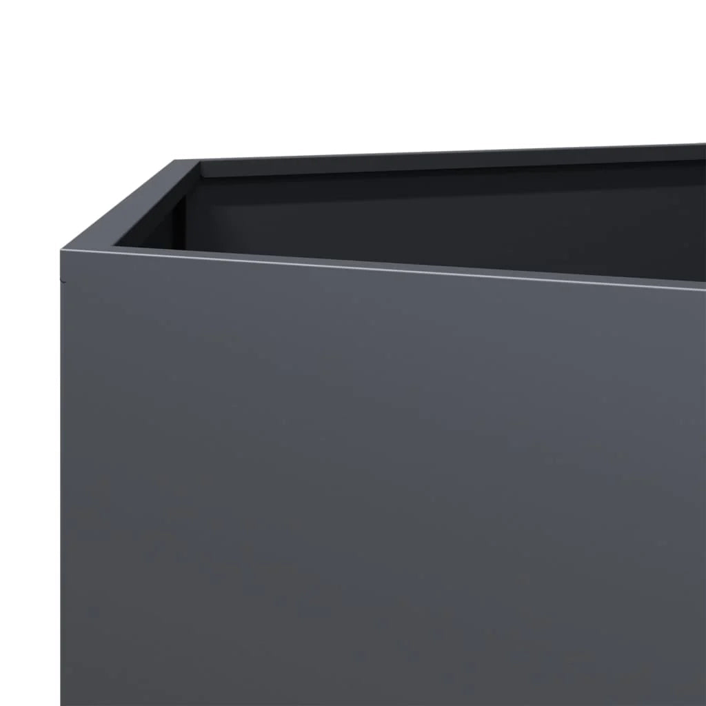 Fioriera/aiuola esagonale per piante fiori terrazza giardino 138 x 120 x 45 cm acciaio antracite 02_0038636