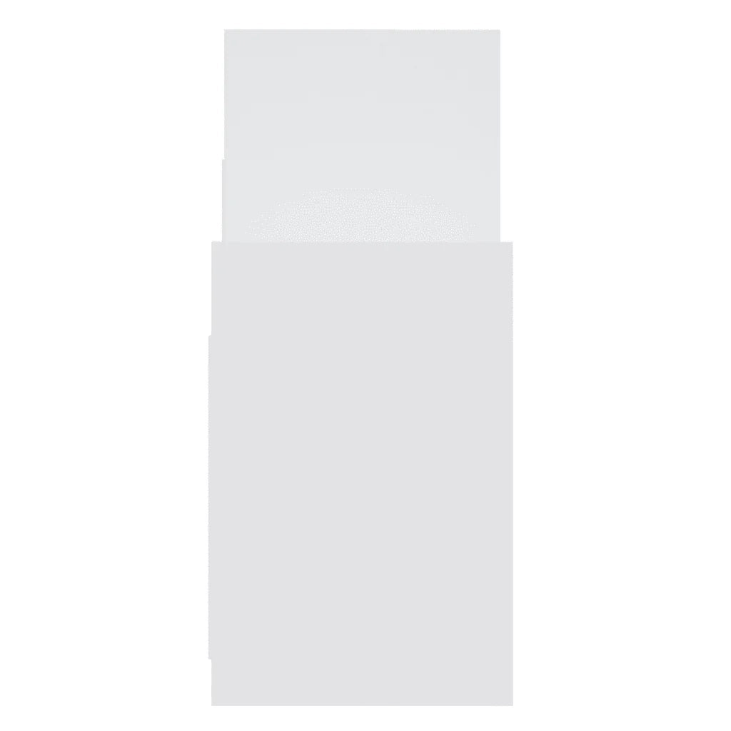 Mobiletto laterale con 6 ripiani pratico contenitore per soggiorno 60 x 26 x 60 cm truciolato bianco 02_0047873