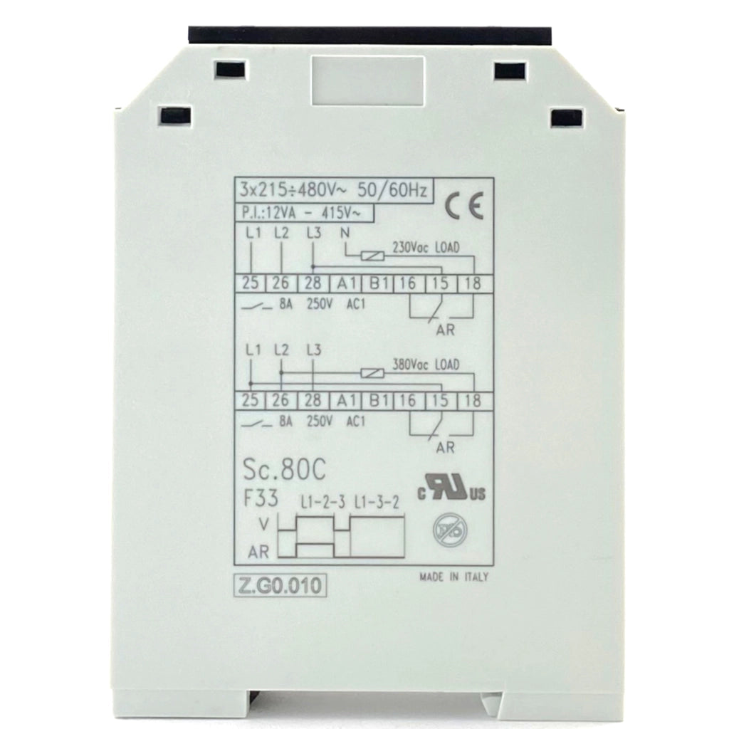 Controllo sequenza fase 230-415V 1 scambio Aleyay