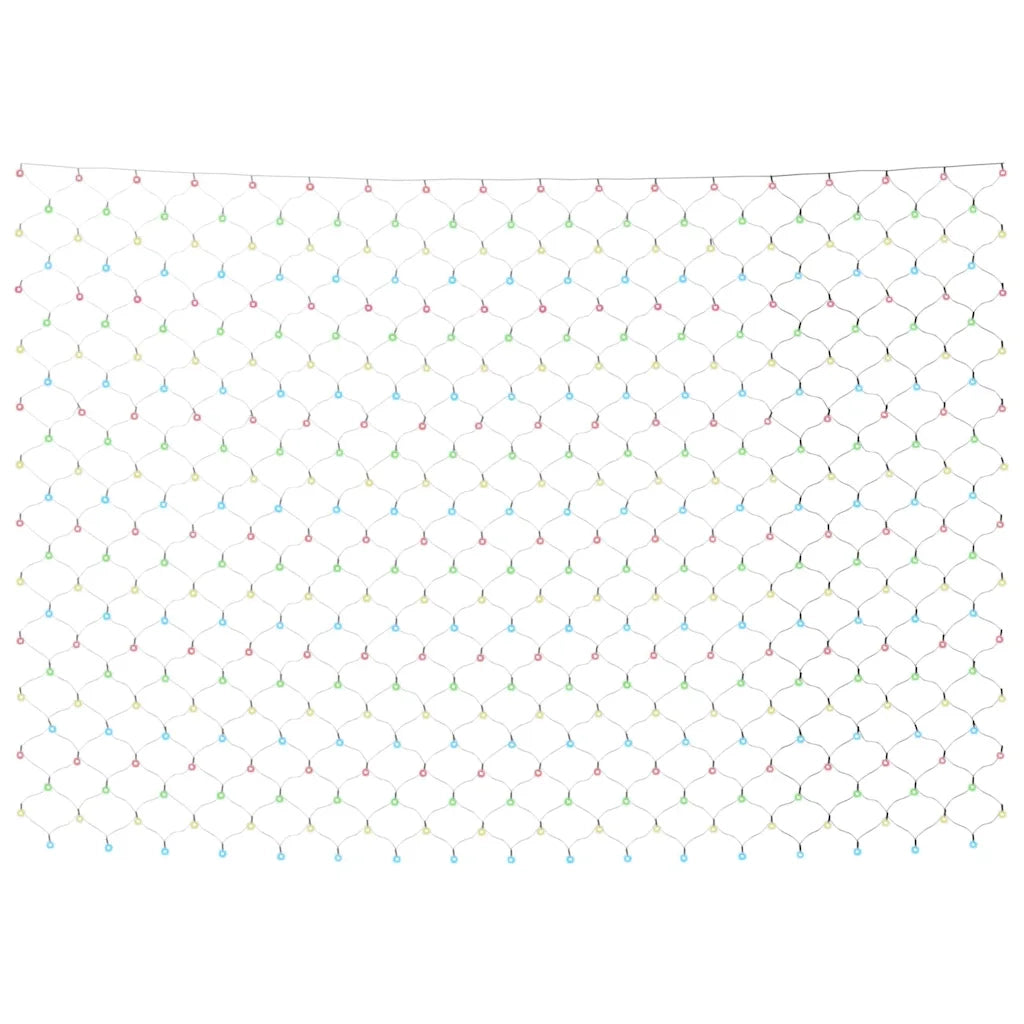 Luci di Natale a Rete Colorate 3x3m 306 LED Interni Esterni 328781