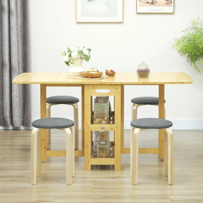 SGABELLO Impilabile 40x40x45 cm Grigio Set da 4 pezzi