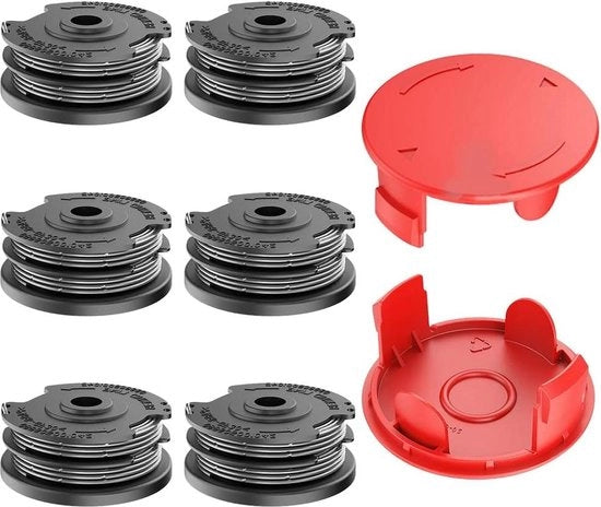 Trimmer per capelli con bobina a filo per ART 36-36 LI-ART 27-27+ART 30-30+ F016800351 (6 bobine-2 coperture)