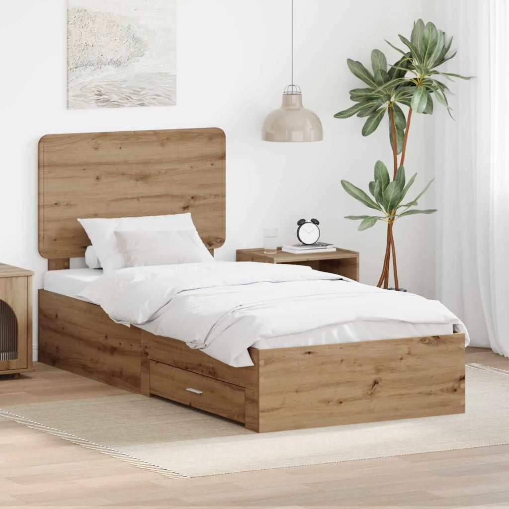 Struttura del letto Rovere artigianale 100 x 200 cm 3412827