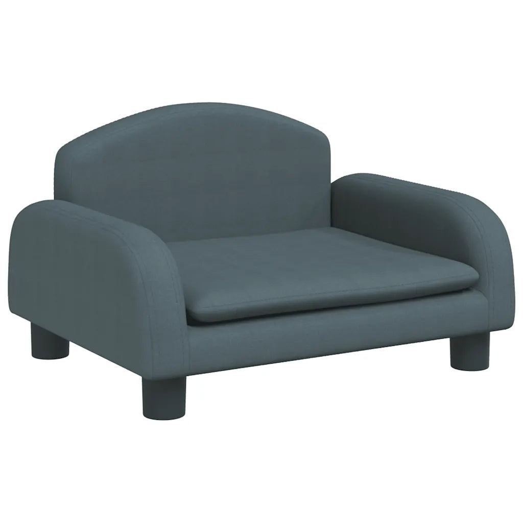 Lettino per Cani Grigio Scuro 50x40x30 cm in Tessuto 171972