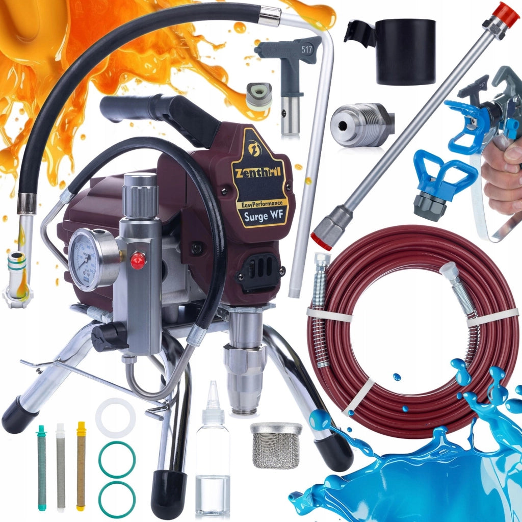 Zenthril Surge WF Set – Pompa a Pistone 1800W, 20 MPa, 2L/min | Lancia 50 cm, Filtri 30/60/100