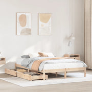 Letto senza Materasso 140x190 cm in Legno Massello di Pino 3301428