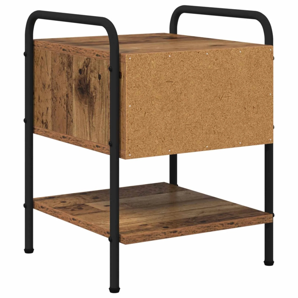 Armadio da Notte 2 pz Legno antico 35 x 36,5 x 47 cm 8007668