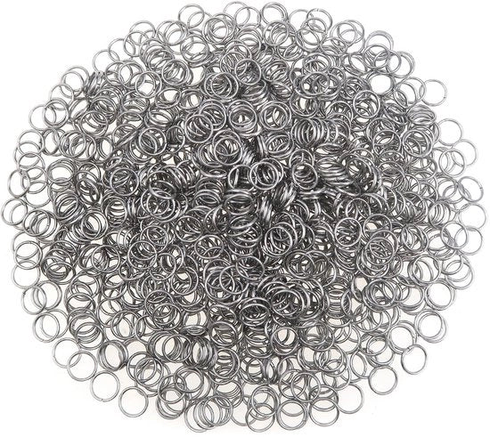Connettore per gioielli in acciaio inossidabile - 1000 pezzi - 6 mm - inclusa scatola di conservazione