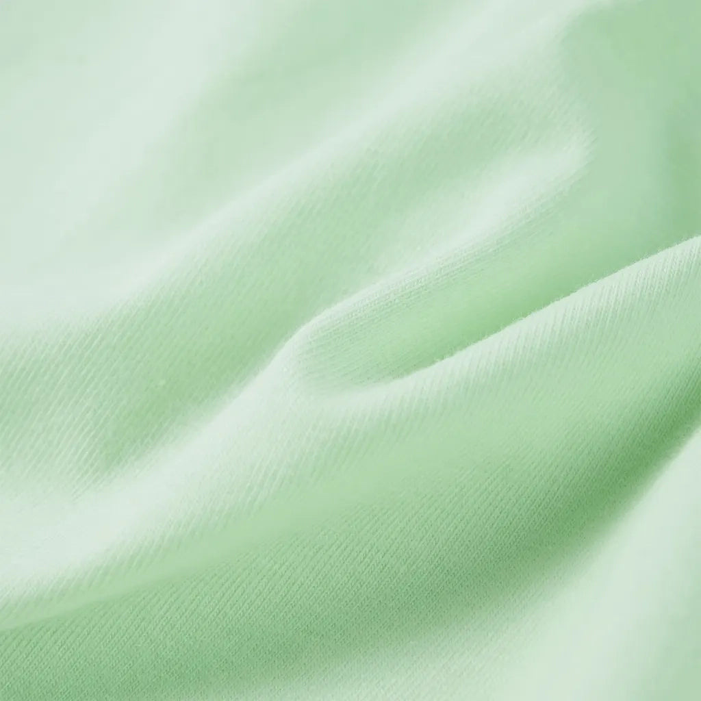 Maglietta da Bambina Maniche Volant Verde Tenue 128