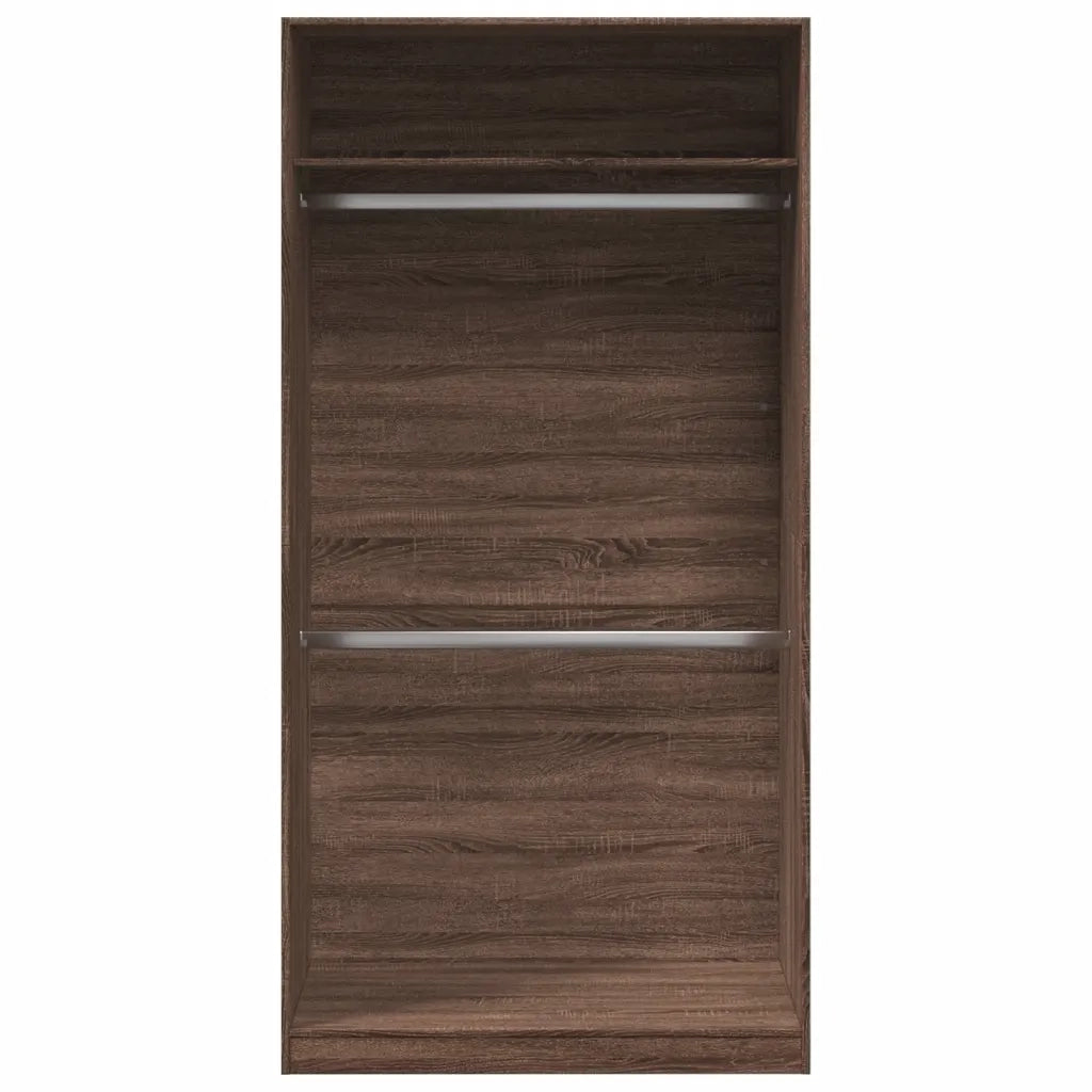 Armadio Rovere Marrone 100x50x200 cm in Legno Multistrato
