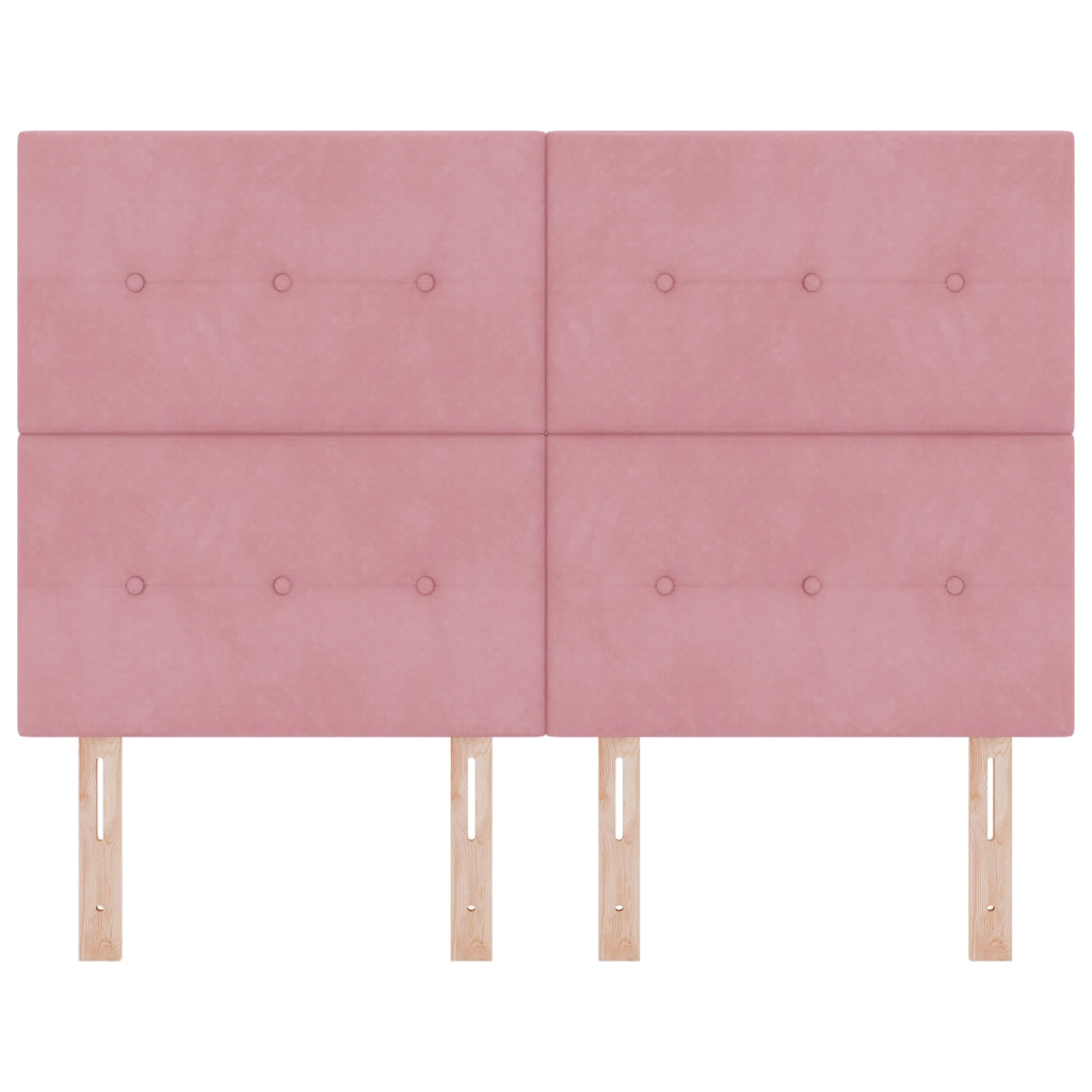 Testata LED  Rosa 72 cm Velluto