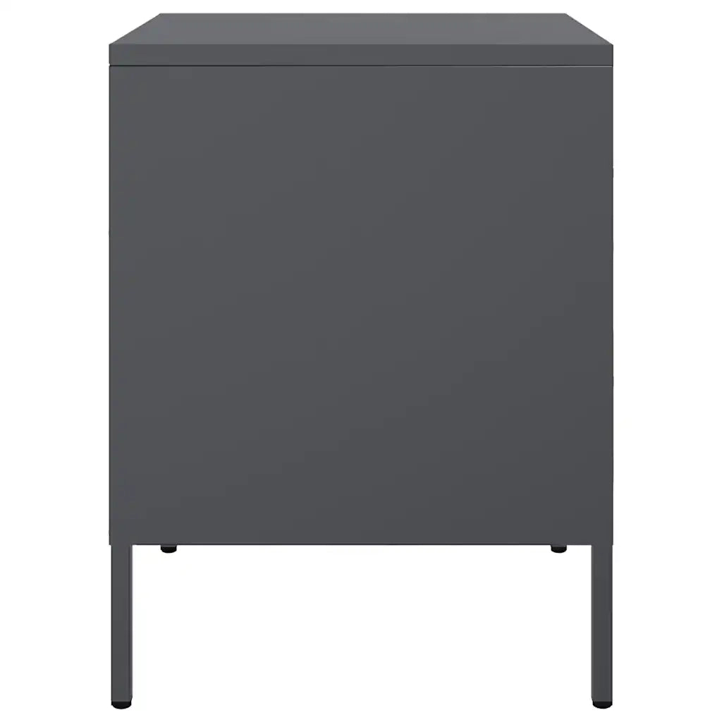 Comodini 2 pz Antracite 36x39x50,5 cm in Acciaio 842927