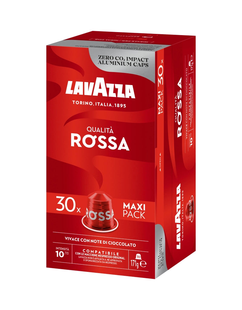 Lavazza Capsule Compatibili Nespresso Qualità Rossa, 30 Capsule