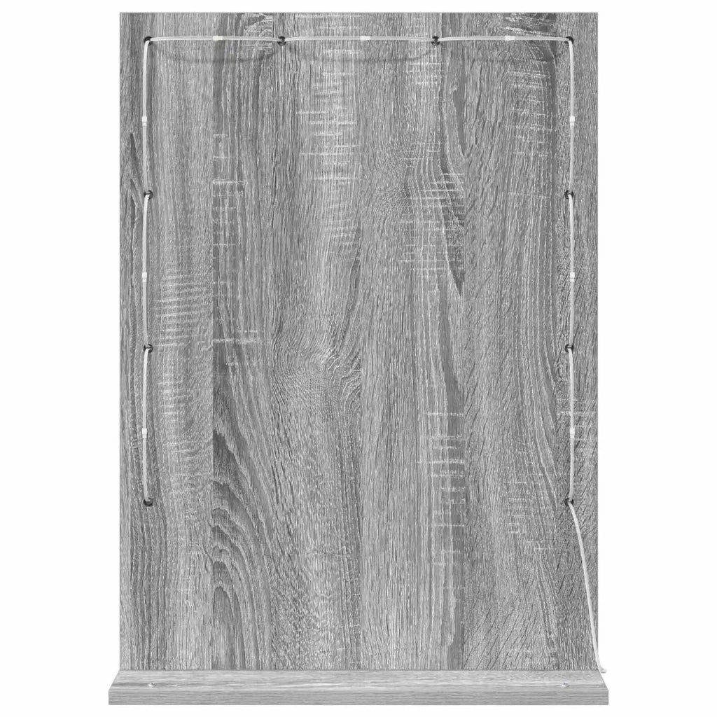 Specchio da Vanità Grigio Sonoma 70 x 50 x 18 cm Rettangolare 868338