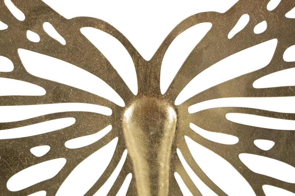 Farfalla Decorativa da Muro 3D 43x2x35 cm in Ferro Oro