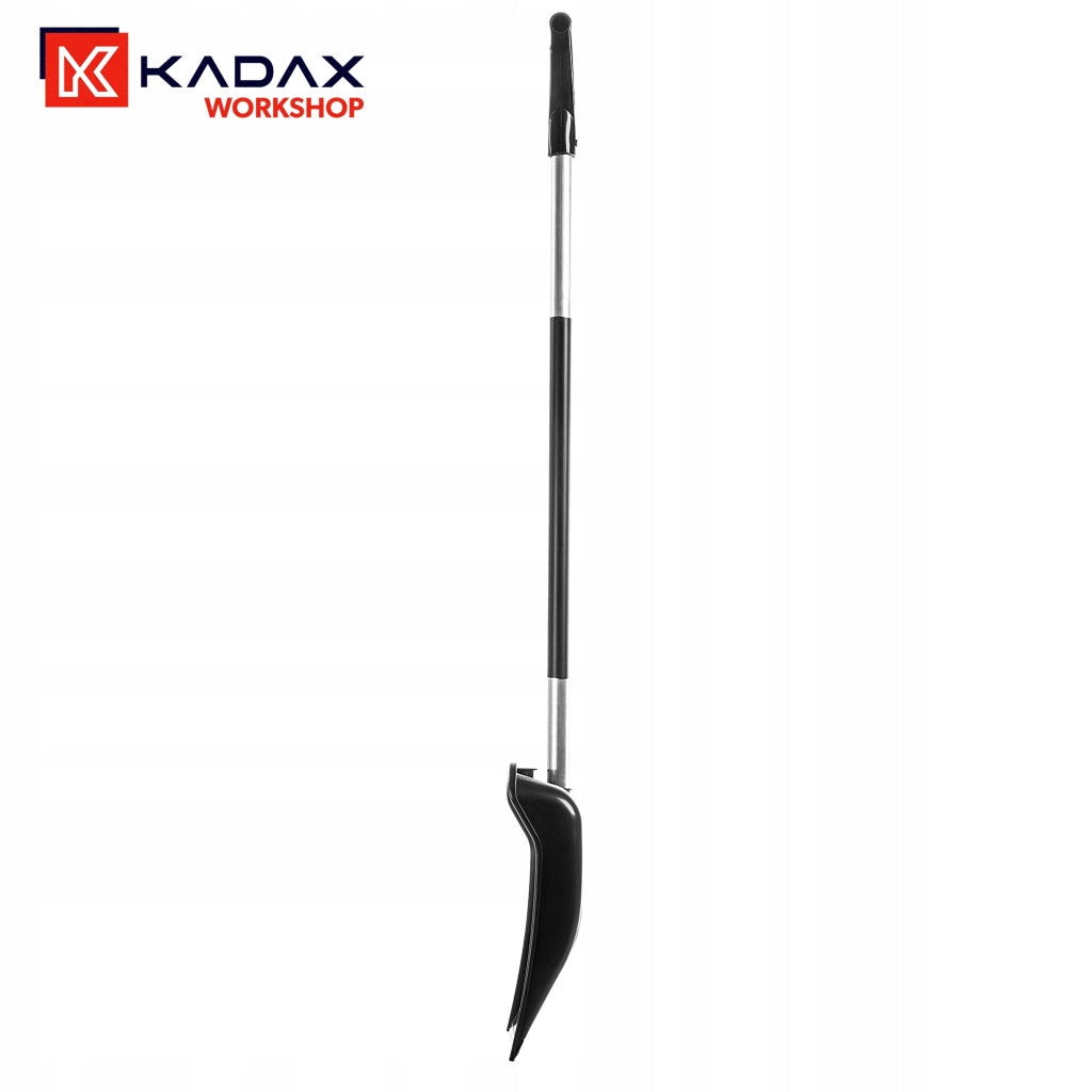 Pala da neve KADAX, grande e robusta, con manico in alluminio, lunga 145 cm.