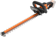 WG261E.9 - Cesoie per siepe, 20 V, lunghezza lama 44 cm, 19 mm, batteria e caricatore non inclusi, colore: Nero/Arancione