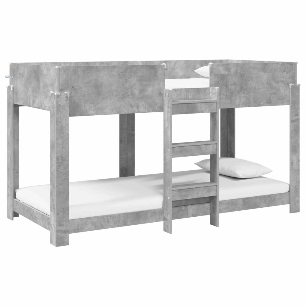 Letto a Castello per Bambini Grigio cemento 90 x 200 cm 3410518