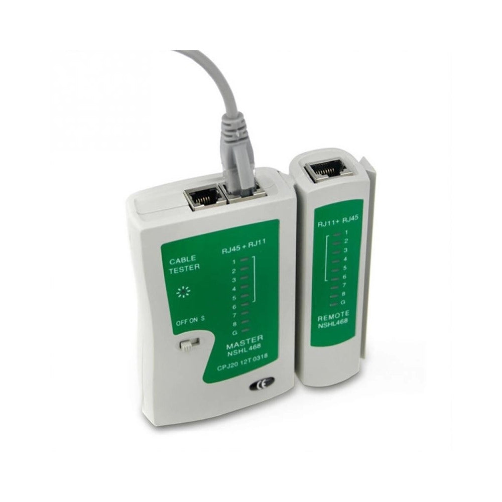 Trade Shop - Tester Di Rete Cavi Lan Con Led Ethernet Telefonico Rj45  Rj11 Sy - 468 -