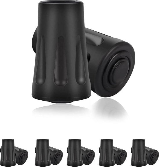 Accessori Premium per Staffe da Camminata - 40mm - 12 pezzi - Steli da Camminata Nordic - Raccordi di Gomma di Ricambio - Steli da Camminata