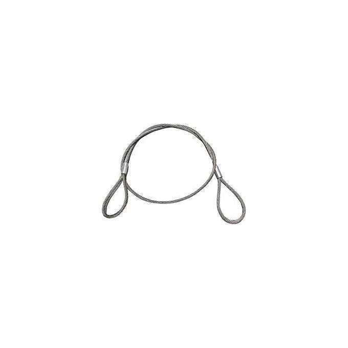 BLINKY 907042 Tiranti in Acciaio Due Asole con Fune a 114 Fili Mm 12 x 2 Mt colore Acciaio