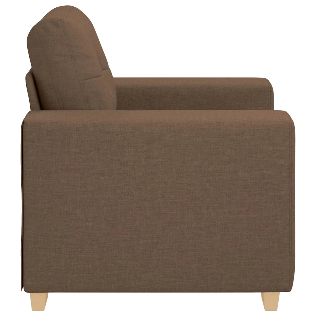 vidaXL Divano Sedia Marrone 60 cm in Tessuto