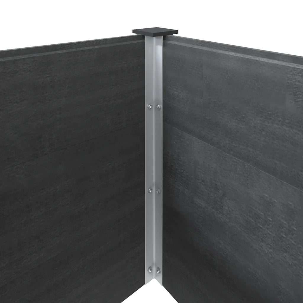 Fioriera Rialzata da Giardino 300x100x91 cm in WPC Grigio 318102