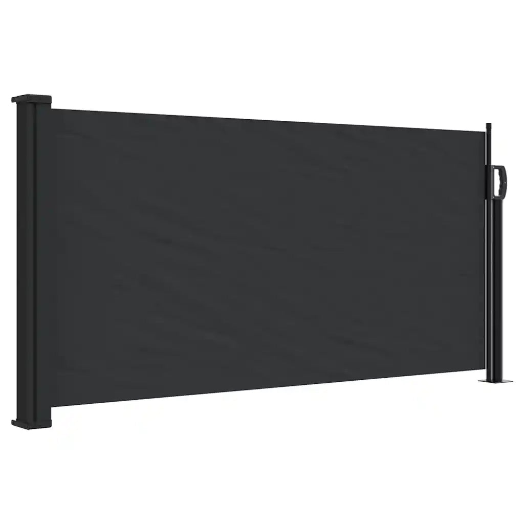 Tenda da Sole Laterale Retrattile Nera 100x500 cm 4004384