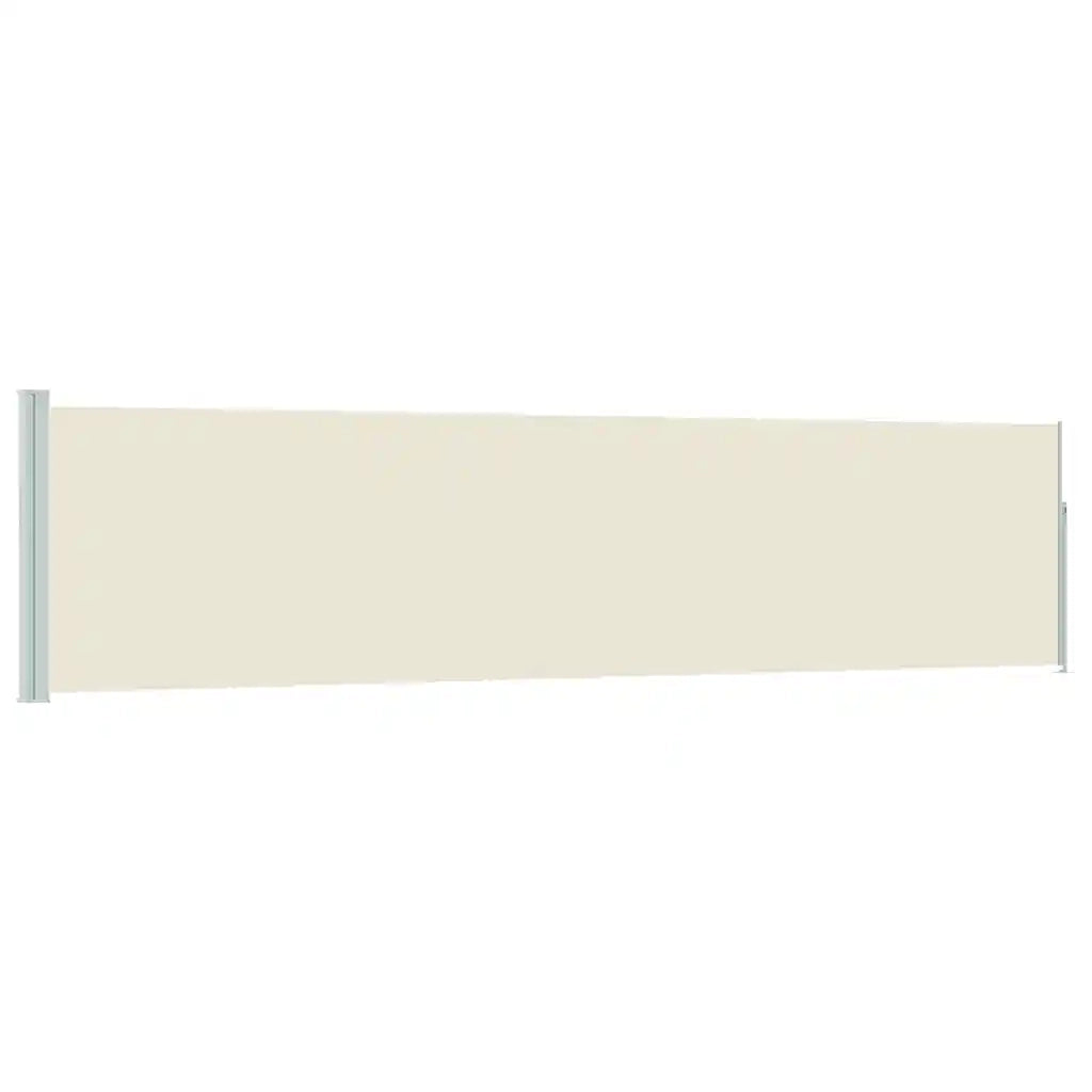 Tenda da Sole | Tenda laterale Retrattile per Patio 120x500 cm Crema