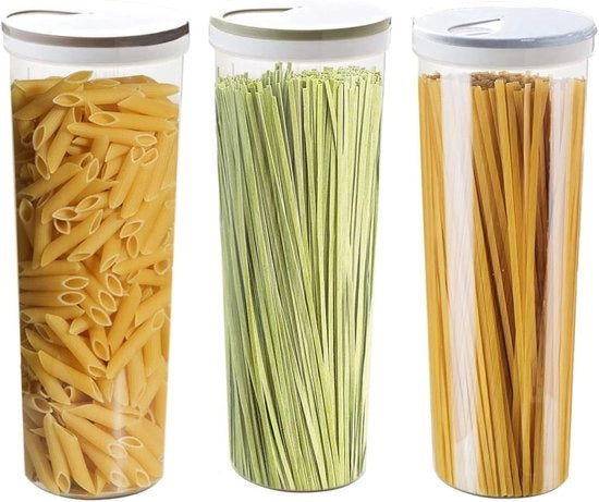 Contenitori multifunzionali - 3 pezzi - Blu chiaro/Cachi/Verde chiaro - Plastica - 10,5 x 28,6 cm