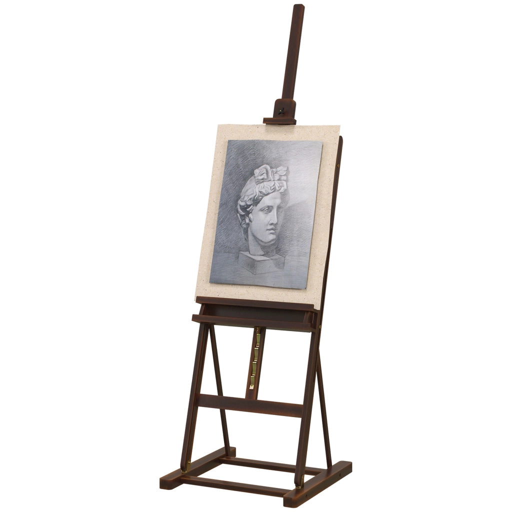 Cavalletto in Legno Regolabile con Ripiano ¨C Zephmum ¨C Marrone 171-230cm
