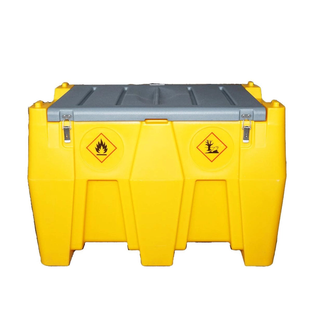 Serbatoio per gasolio da 480 Litri con impianto di trasferimento 12V/200W, Portata 60 L/min., Serbatoio per Carburante Portatile