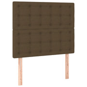 Testiera | Testata Marrone Scuro 80x5x118/128 cm Tessuto