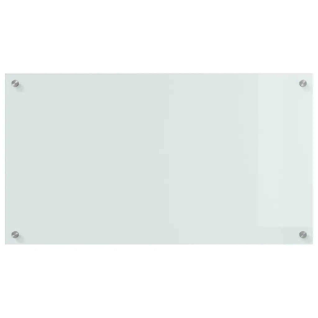Schienale da cucina 2 pcs Bianco 90 x 50 cm vetro temperato 3415525