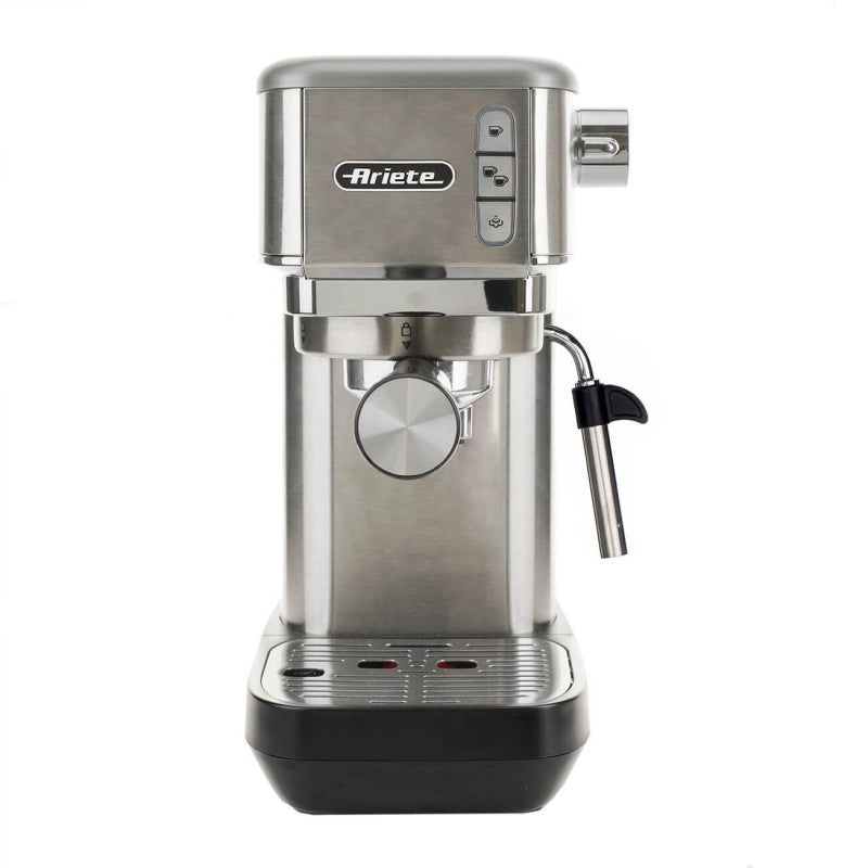 Macchina da Caffè - 15 Bar - 1300W - Filtro ½ Tazze - Dispositivo Cappuccino - Silver