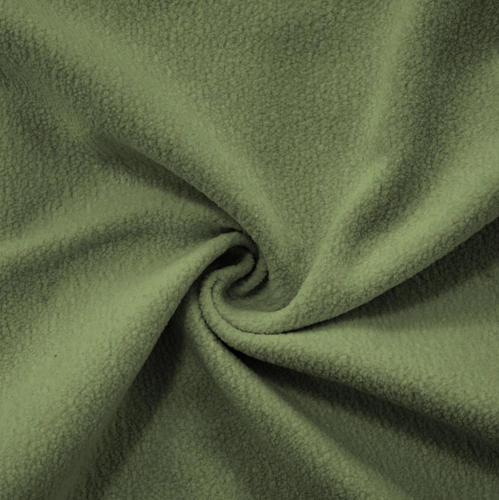 Divano modulare in ciniglia verde con pouf mobili HOMVRA