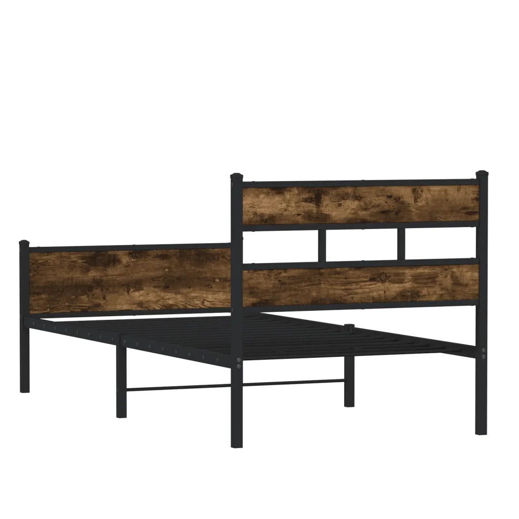 Giroletto senza Materasso Rovere Fumo 107x200 cm in Truciolato