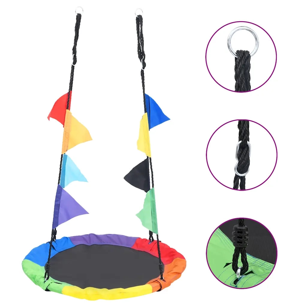 Altalena Arcobaleno con Bandiere 100 cm cod mxl 40936