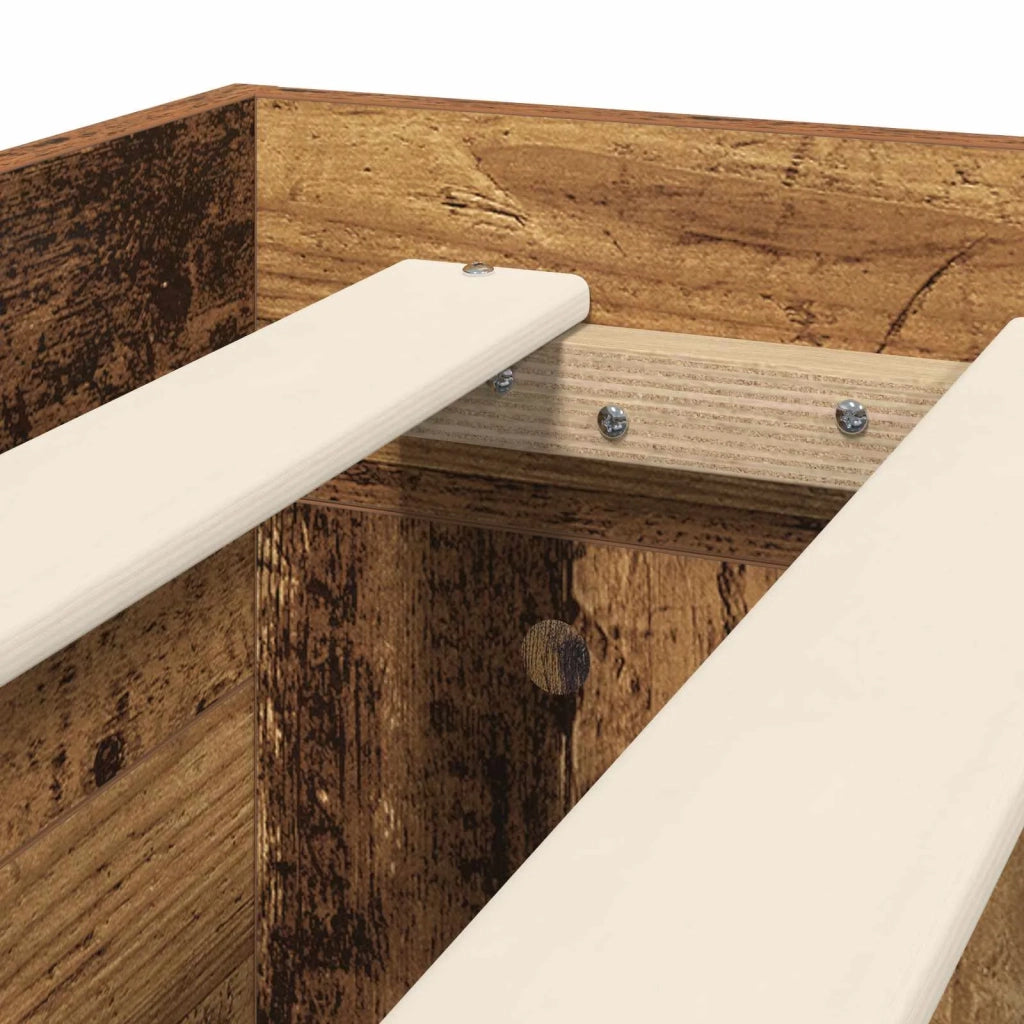 Telaio del letto con storage Legno antico 80 x 200 cm 3429688