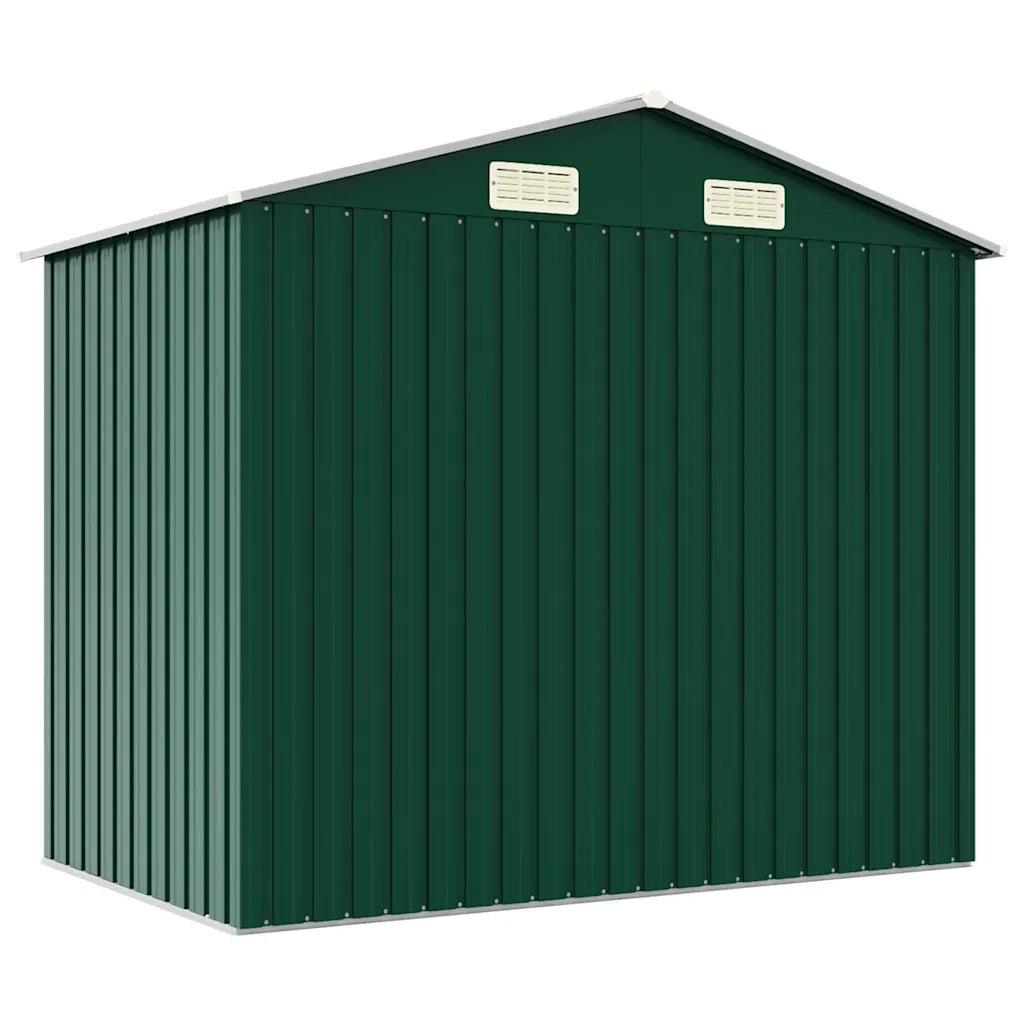 Capanno da Giardino Verde 205x129x183 cm in Acciaio Zincato 46297