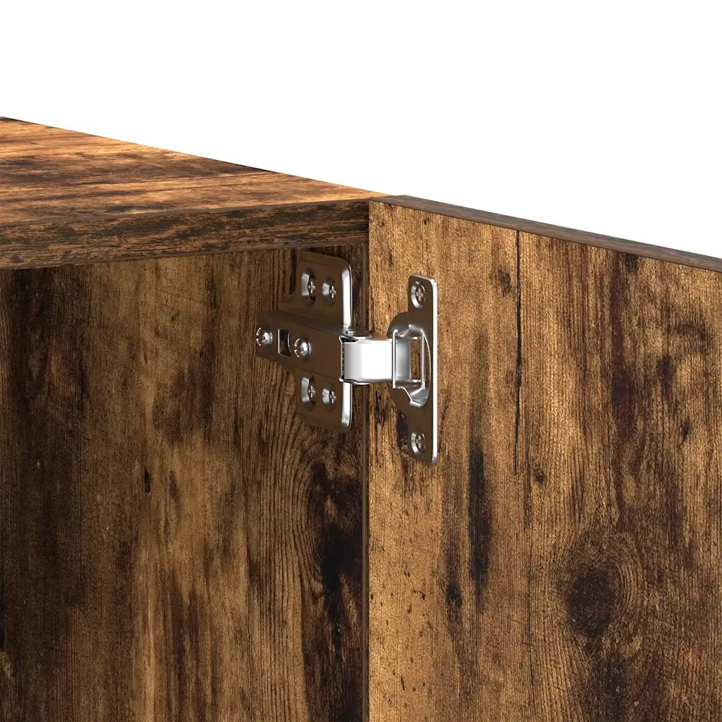 Mobile TV Rovere Fumo 100x35x40 cm in Legno Multistrato 815717