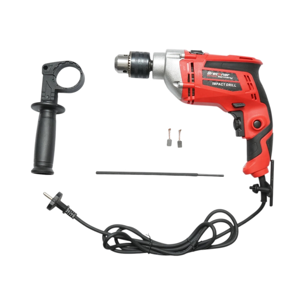Trapano a percussione 850W, 220V, mandrino da 13mm, velocità 3300 giri/min Breckner Germany